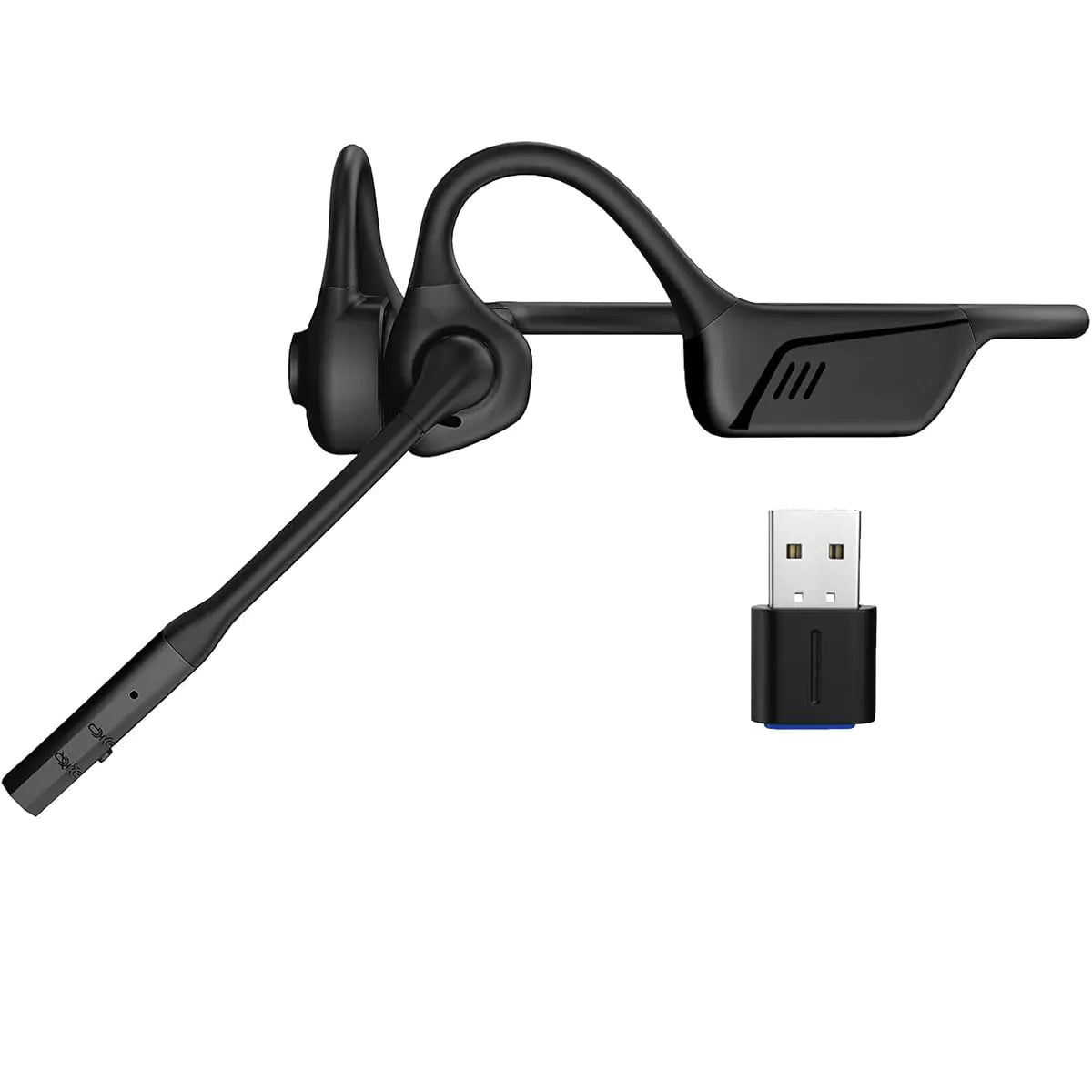 Open Ear Wireless Headset - Bluetooth with Mic for Business & Gaming