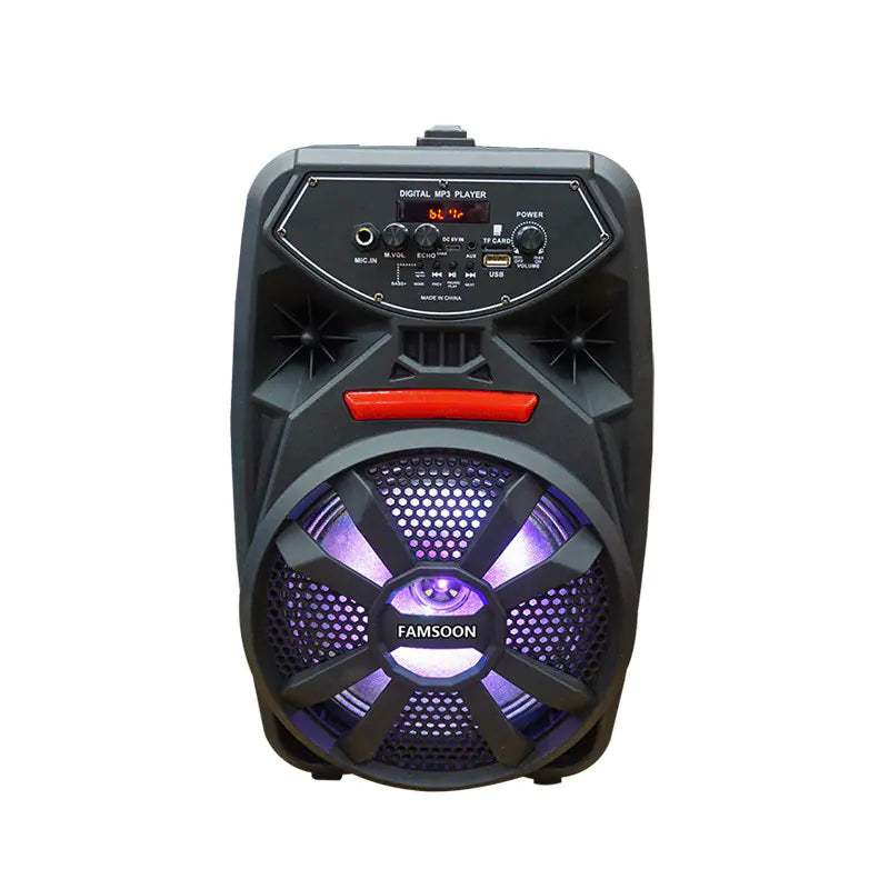 Outdoor Bluetooth Speaker - 8-Inch Portable with Powerful Bass
