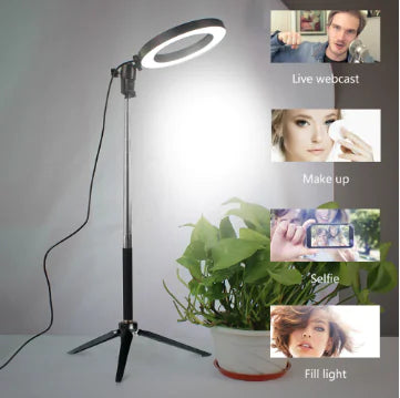 Selfie Ring Light with LED for Mobile Photography Set