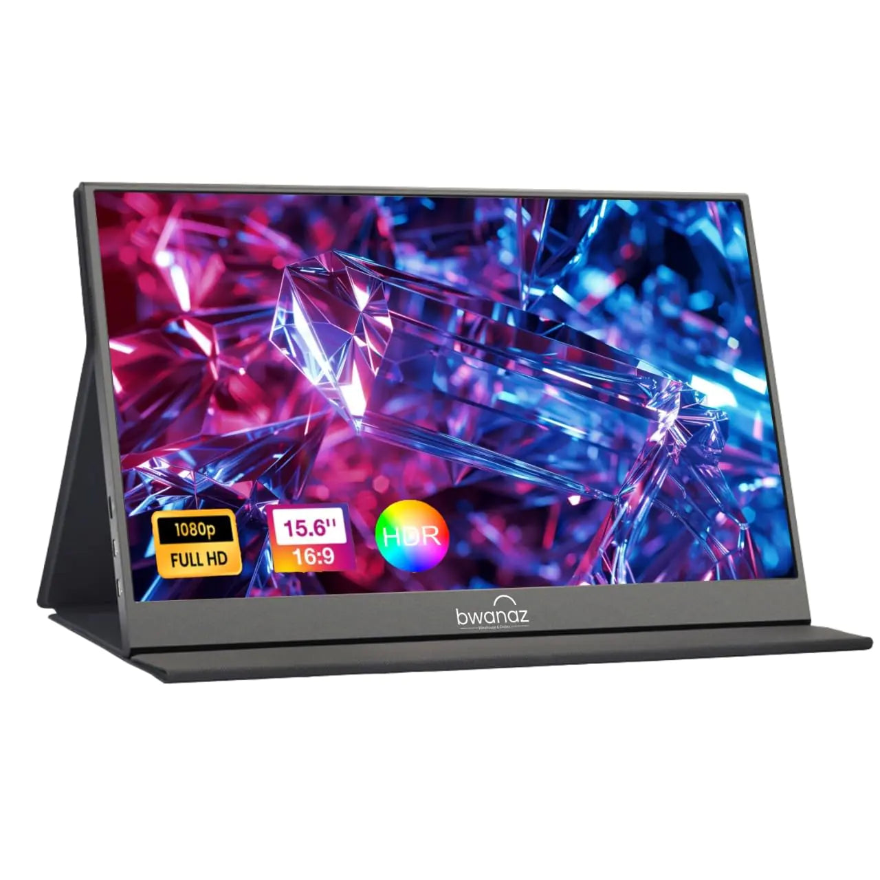 Portable Monitor 15.6" FHD - USB-C HDMI with Smart Cover Stand