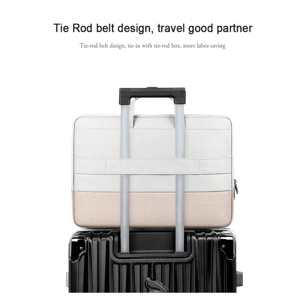 Waterproof Laptop Handbag - Stylish Tote with Rain Protection