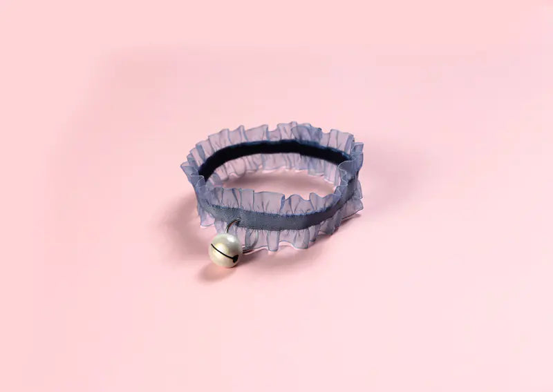 Velvet Lace Adjustable Pet Collar with Insect Repellent