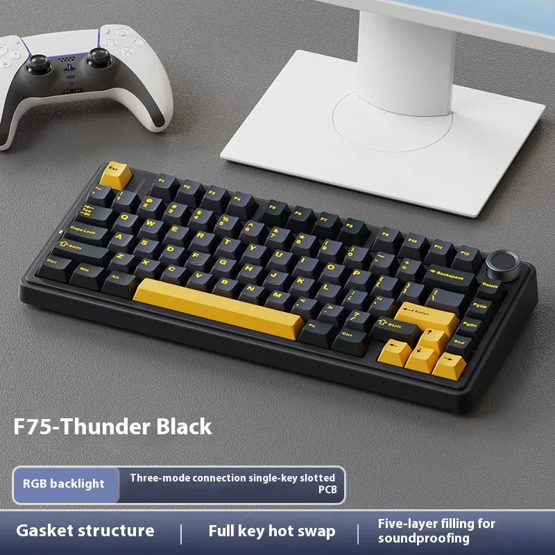 Wireless Mechanical Keyboard - 3-Mode Bluetooth & 2.4GHz