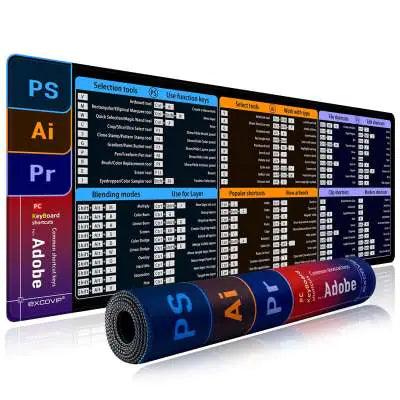 Non-Slip Mouse Pad - Rubber Base with Smooth Tracking Surface