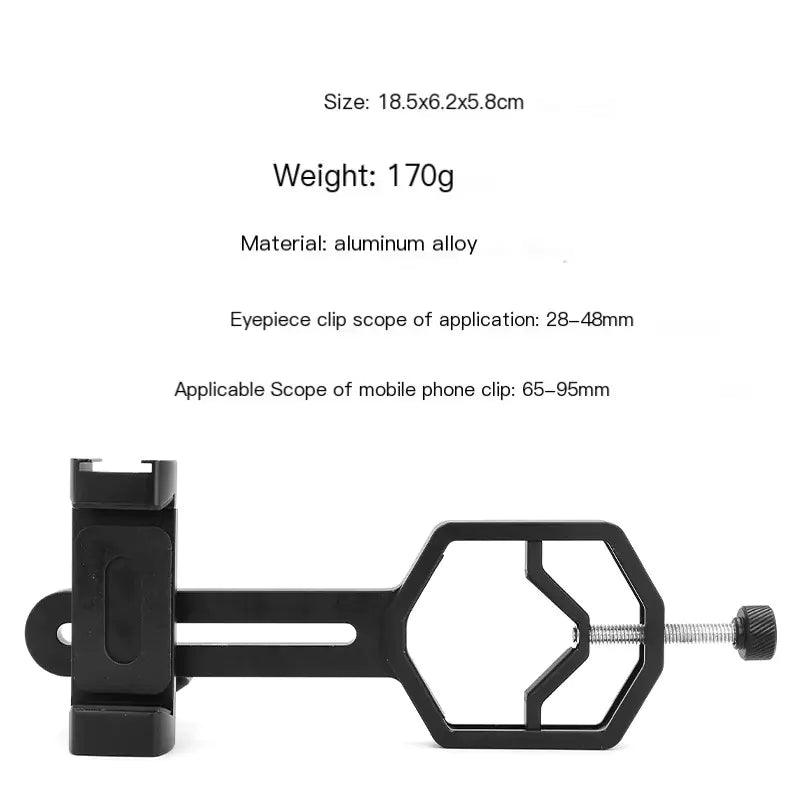 Telescope Accessory Smartphone Holder for Photography