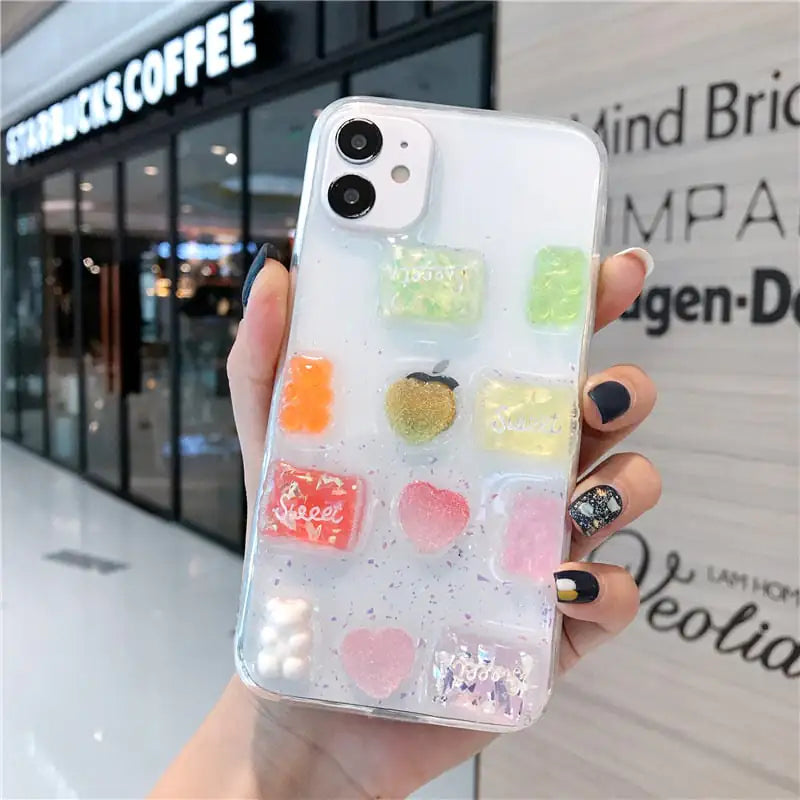 Transparent Candy Case for Mobile Phones