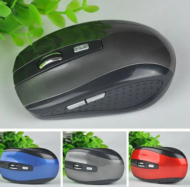Wireless Optical Mouse - 2.4GHz USB with Auto Sleep Mode