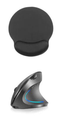Wireless Vertical Gaming Mouse - Ergonomic with Adjustable DPI