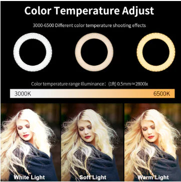 Selfie Ring Light with LED for Mobile Photography Set