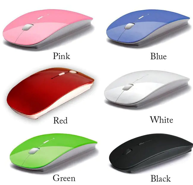 Wireless Mouse - Cute Candy Color Design for Office & Home