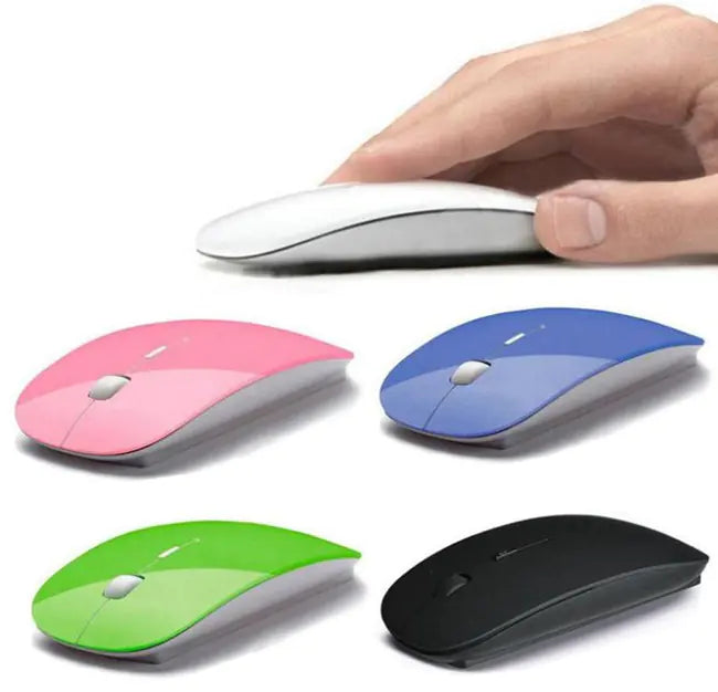 Wireless Mouse - Cute Candy Color Design for Office & Home