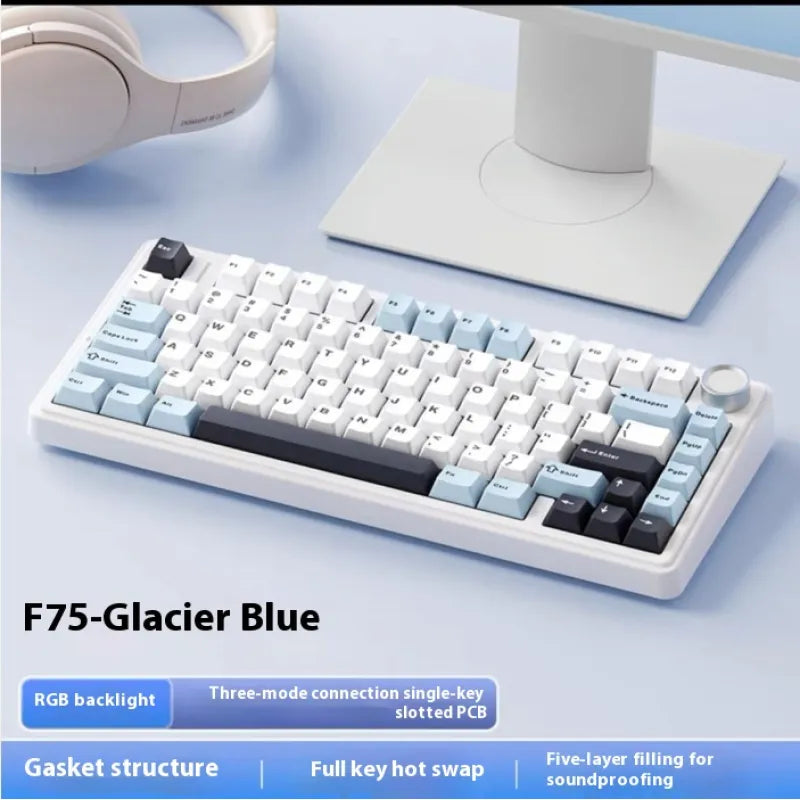 Wireless Mechanical Keyboard - 3-Mode Bluetooth & 2.4GHz