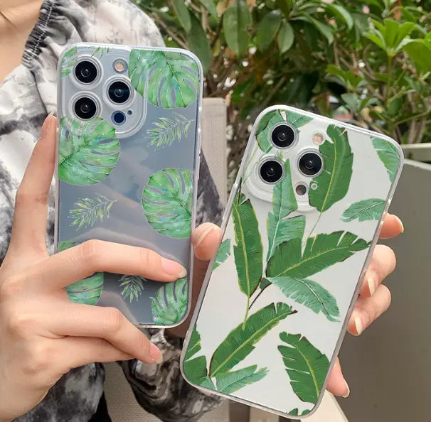 Premium Soft Shell Phone Case - Potted Plant Design | Protective Mobile Cover