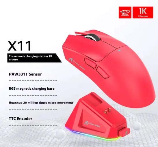 X11 Ultra-Lightweight Gaming Mouse - Honeycomb Design