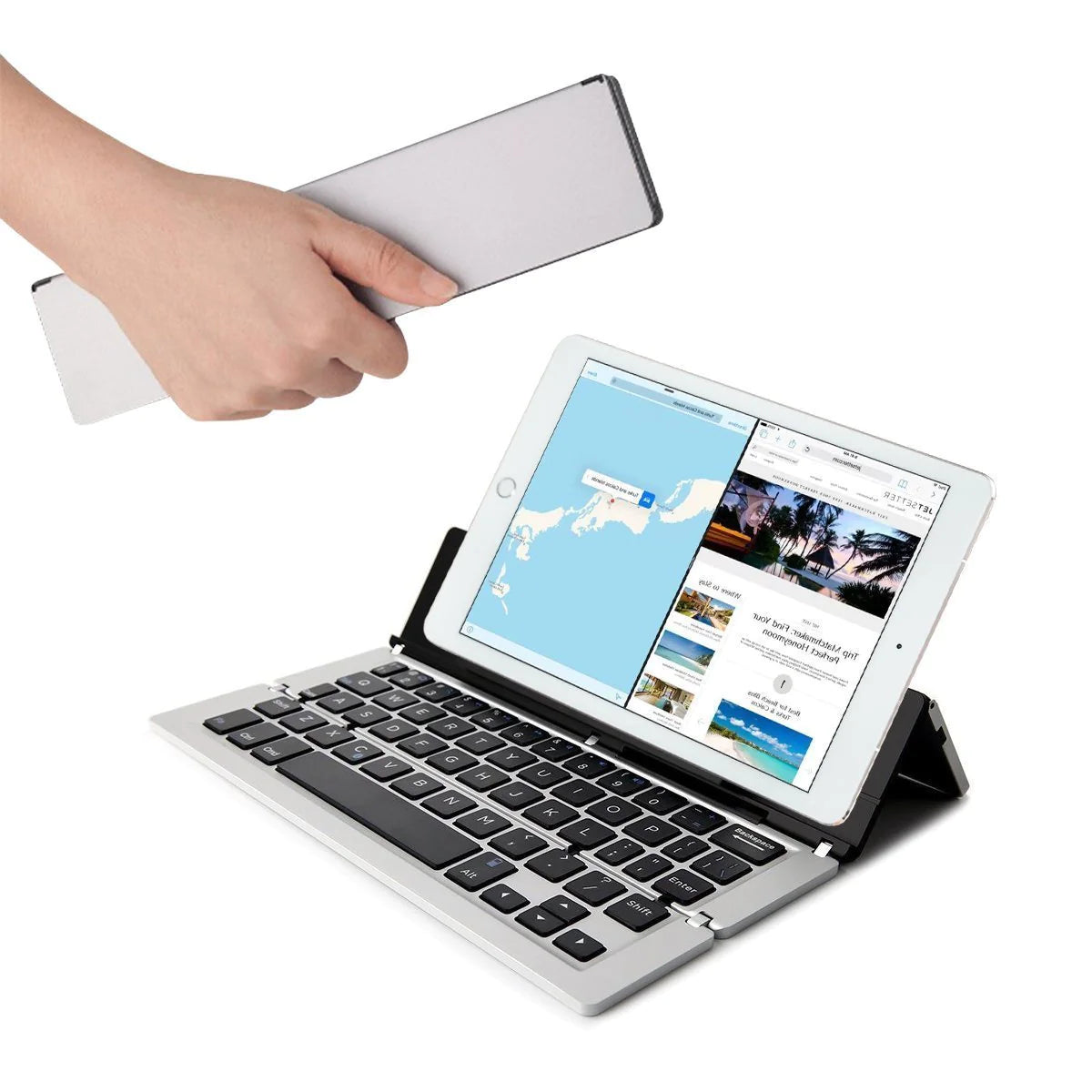 Ultra-Portable Bluetooth Keyboard - Slim Travel Design