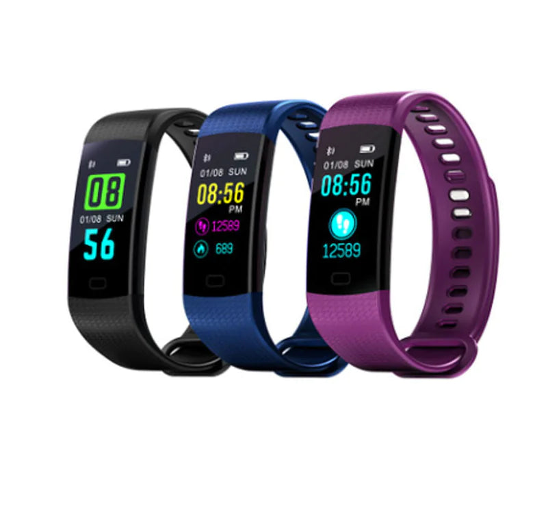 Smart Band Watch - Color Screen Heart Rate Tracker & Activity Monitor