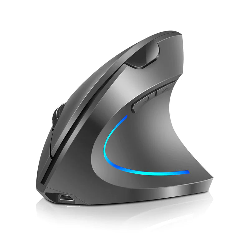 Wireless Vertical Gaming Mouse - Ergonomic with Adjustable DPI
