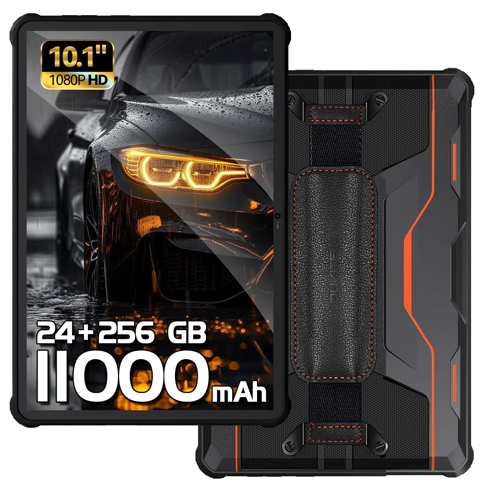 OUKITEL RT9 Rugged Tablet 10 inch Tablet Android - 24GB RAM 256GB ROM 1TB Expandable Storage 11000mAh16MP+16MP Camera 4G Dual SIM Phablet Compatible with T-Mobile Tablet Computer Waterproof Tablet