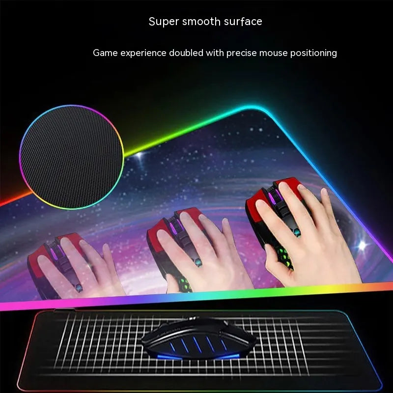 RGB Gaming Mouse Pad - XXL Extended with LED Lighting