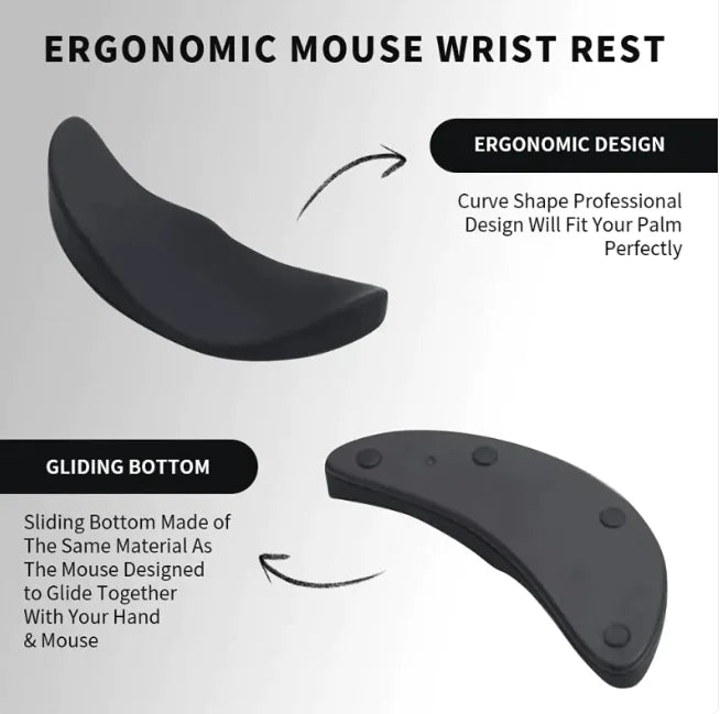 Mouse Wrist Rest Pad - Ergonomic Gel Support Cushion