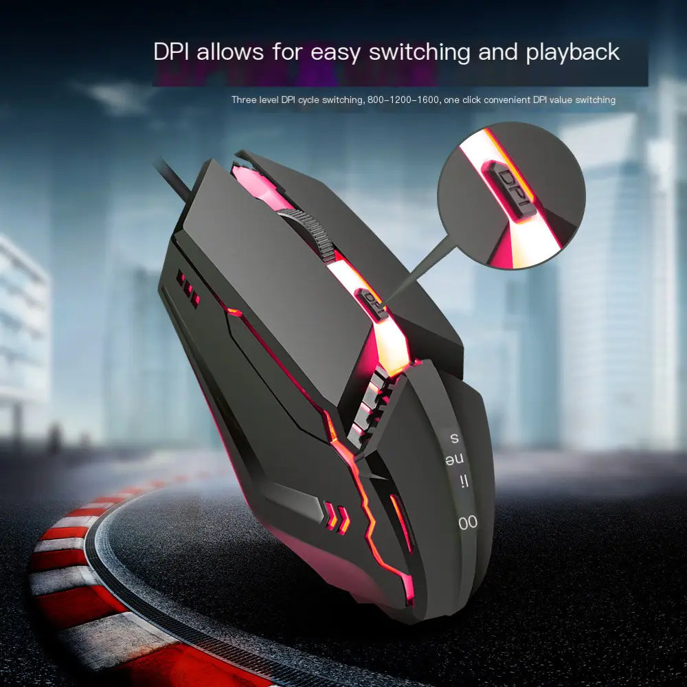 Professional Gaming Mouse - High DPI with RGB Lighting