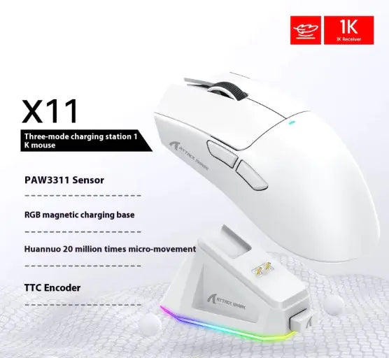 X11 Ultra-Lightweight Gaming Mouse - Honeycomb Design