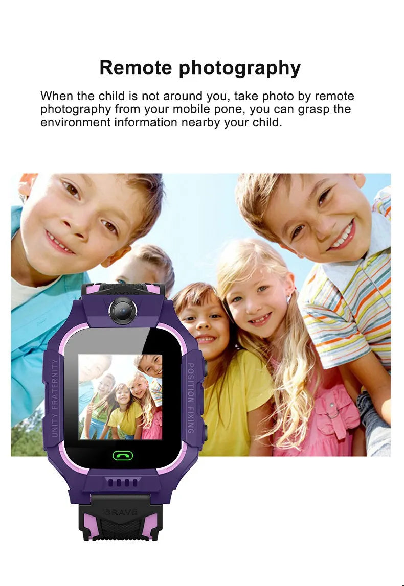 Kids Smart Watch with GPS Tracker - Waterproof Safety Watch for Children