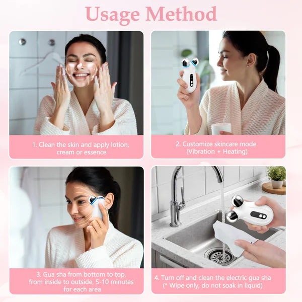 Gua Sha Facial Tool - Natural Stone Face Sculpting Massager