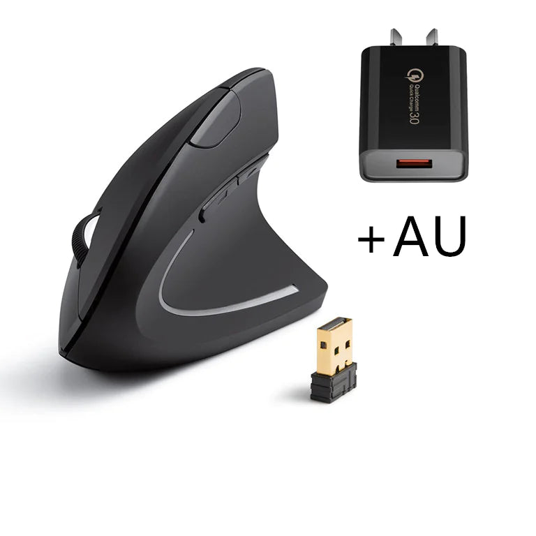 Ergonomic Vertical Mouse - Wireless 2.4GHz for Wrist Relief