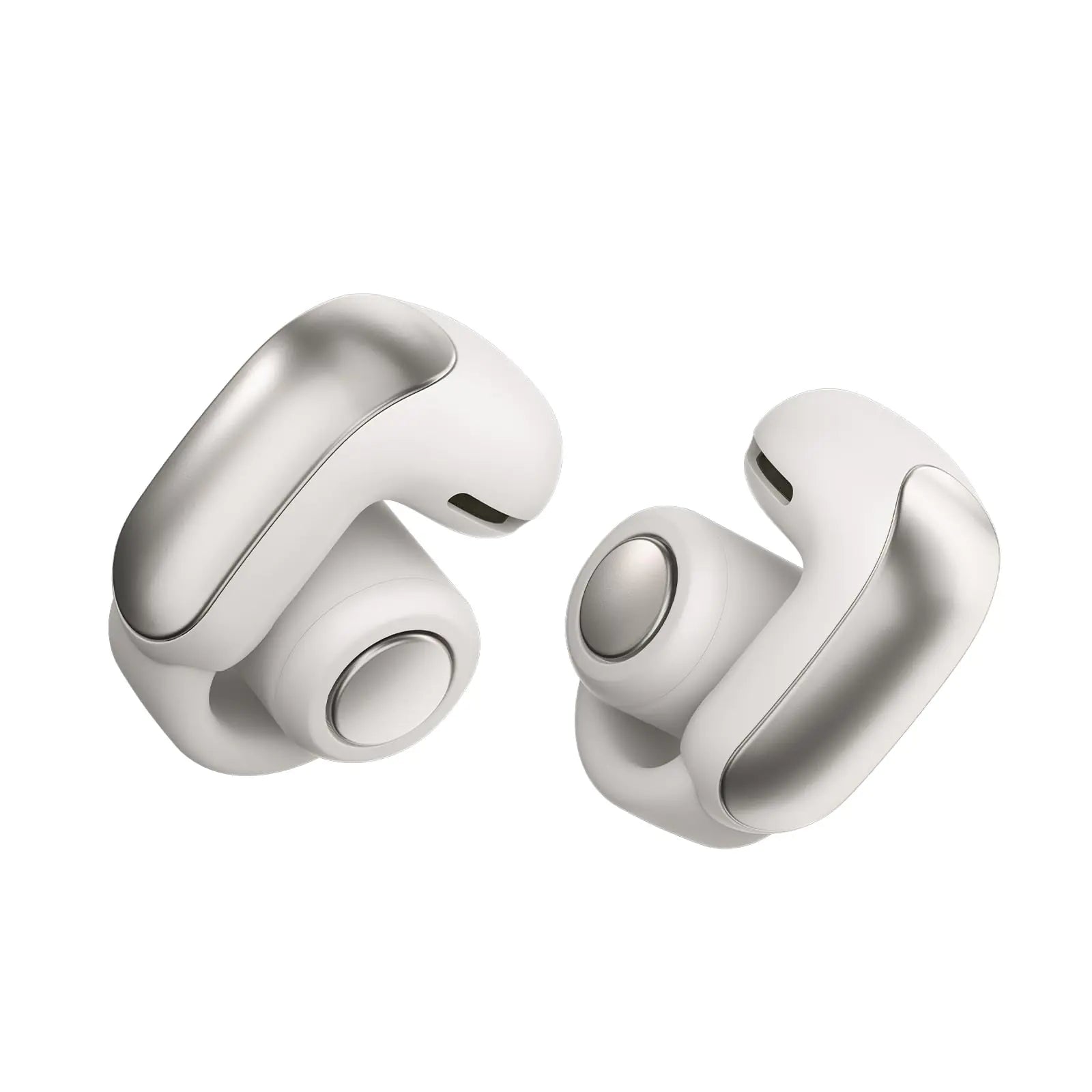 NEW Bose Ultra Open Earbuds with Immersive Audio Open Ear Wireless Clip on Earbuds for Comfort OpenAudio for Awareness Up to 48 Hours of Battery Life White Smoke (Renewed)
