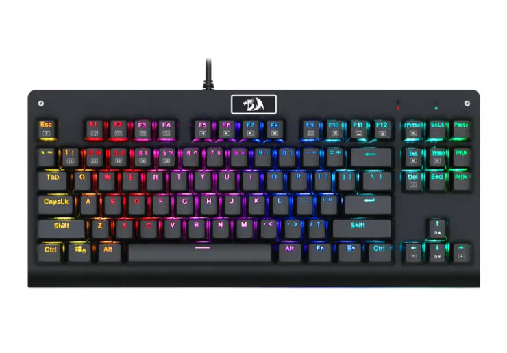 87-Key Mechanical Keyboard - Wired TKL with RGB Backlight