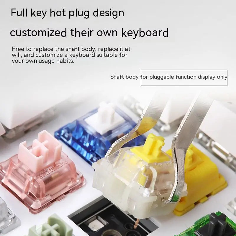 Hot-Swappable Gaming Keyboard - Customizable Mechanical Switches