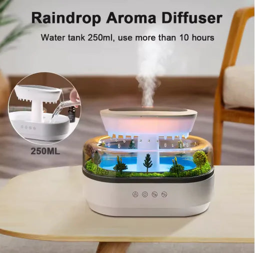Micro Landscape Aroma Diffuser - Miniature Zen Garden with Ultrasonic Mist