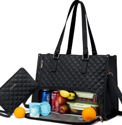 Insulated Lunch & Laptop Bag - 2-in-1 Combo with Cooler