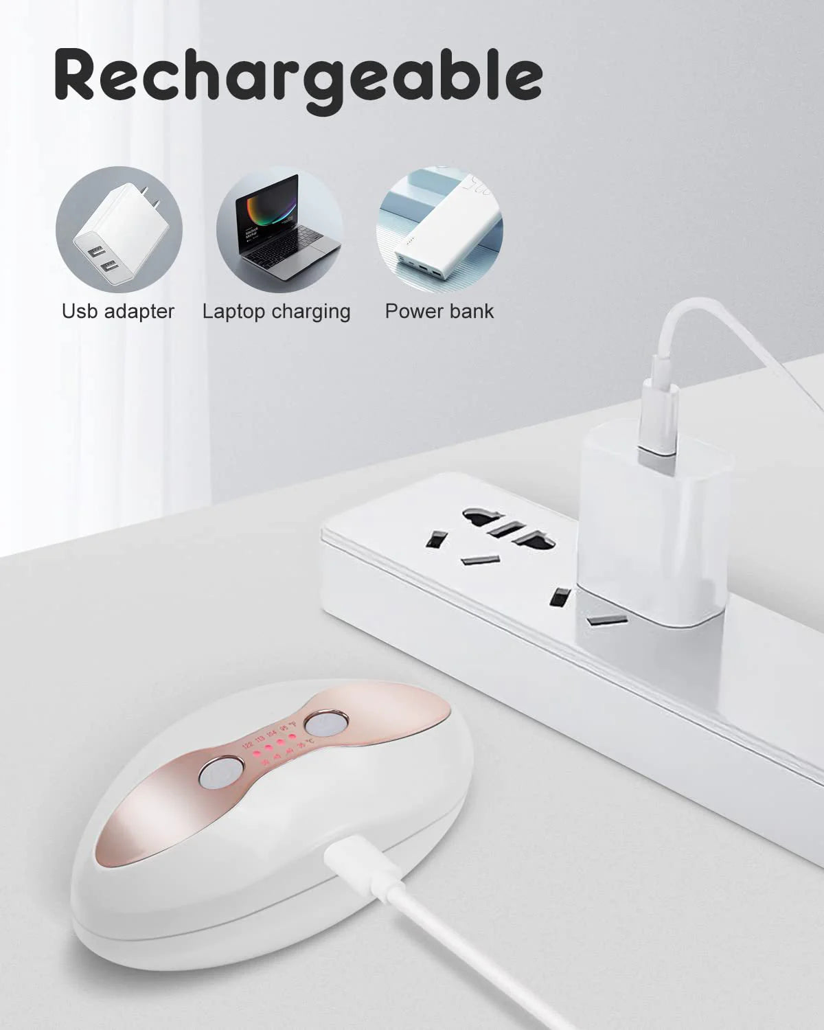 Heated Lip Plumper Device - LED Light Therapy for Fuller Lips