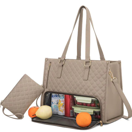 Insulated Lunch & Laptop Bag - 2-in-1 Combo with Cooler