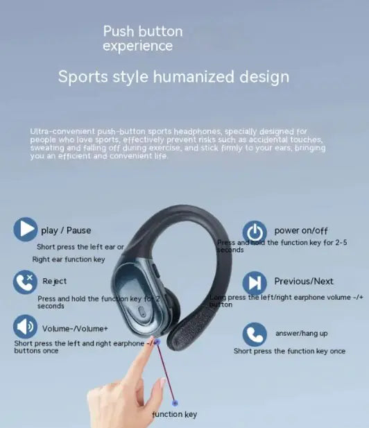 Wireless Bluetooth Headphones - Over-Ear with Microphone