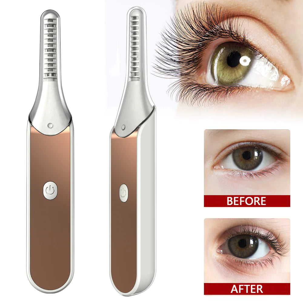 Electric Heated Eyelash Curler - Long-Lasting Curl Beauty Tool
