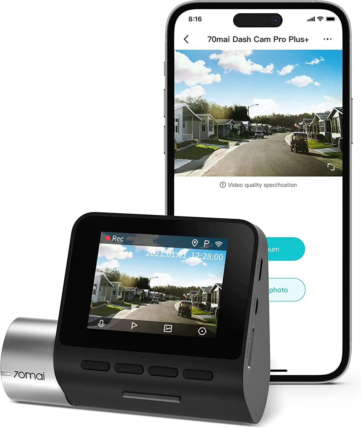 70mai A500s Dash Cam - 1944P with GPS & ADAS Safety Features