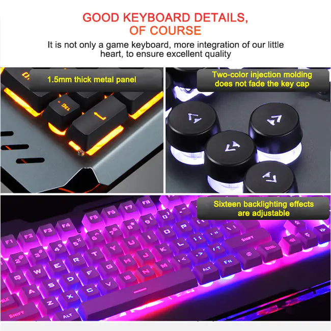 Ergonomic Mechanical Keyboard - RGB Backlit Split Design