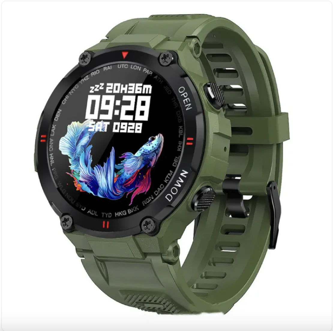 Fitness Tracker Watch - 1.28" Touchscreen Activity Monitor with Heart Rate