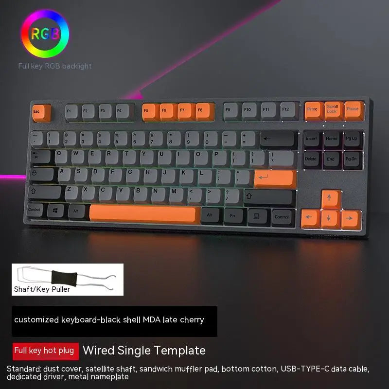 Hot-Swappable Gaming Keyboard - Customizable Mechanical Switches