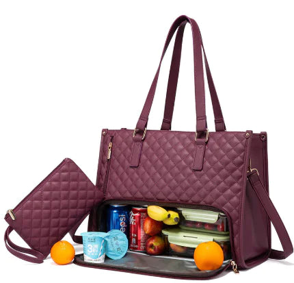 Insulated Lunch & Laptop Bag - 2-in-1 Combo with Cooler