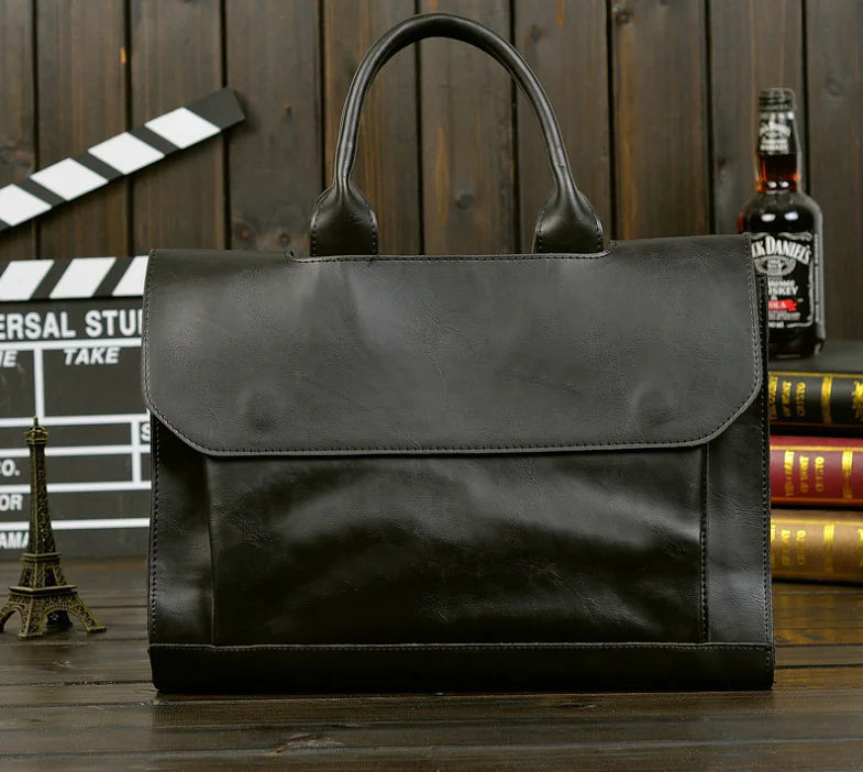 Crossbody Laptop Briefcase - Convertible Shoulder Bag