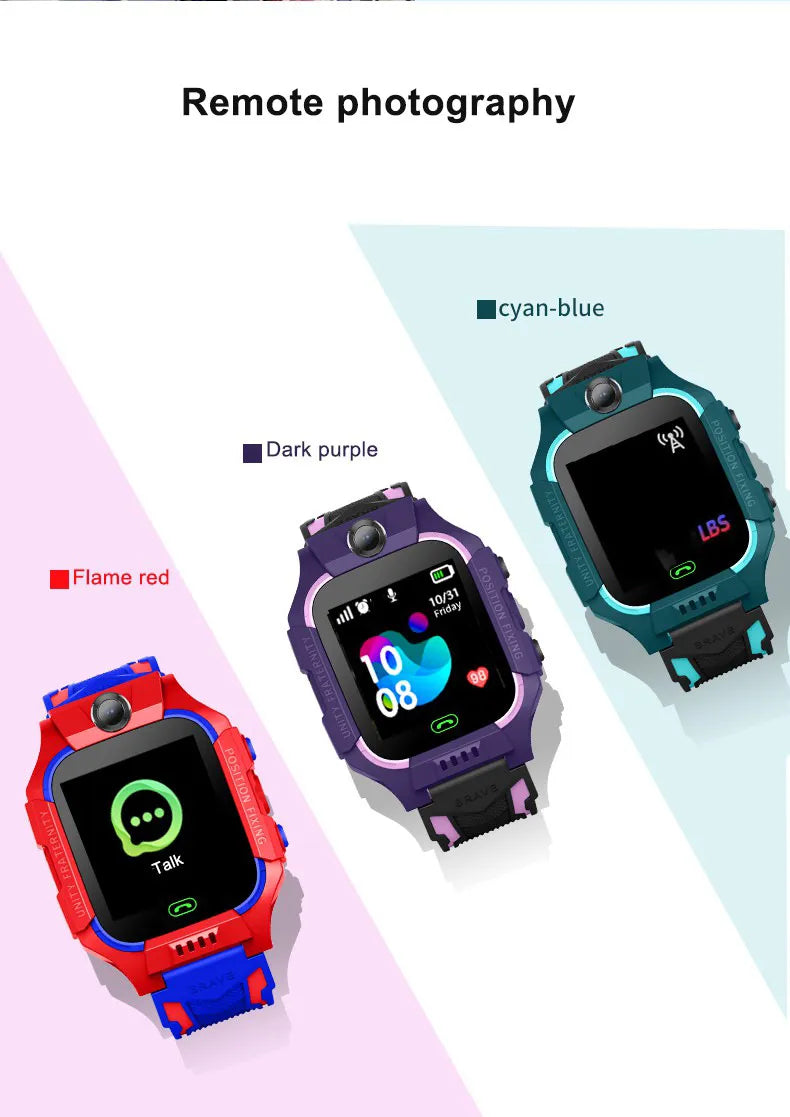 Kids Smart Watch with GPS Tracker - Waterproof Safety Watch for Children