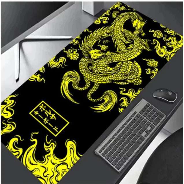 Gaming Mouse Pad - Tech Pattern Design with Smooth Surface