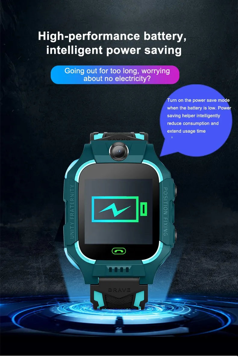 Kids Smart Watch with GPS Tracker - Waterproof Safety Watch for Children