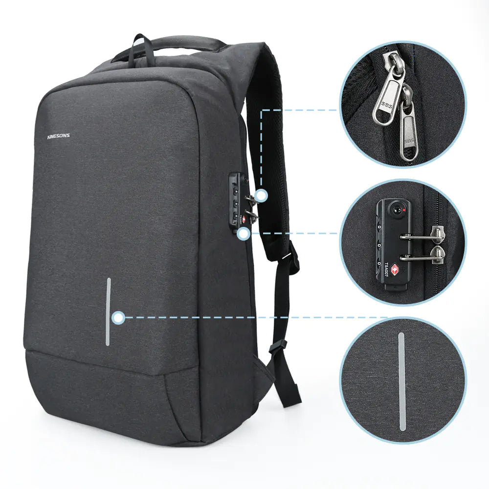 College Laptop Backpack - Student Backpack with USB Port