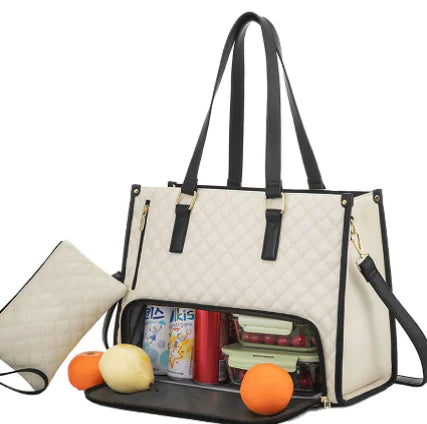 Insulated Lunch & Laptop Bag - 2-in-1 Combo with Cooler