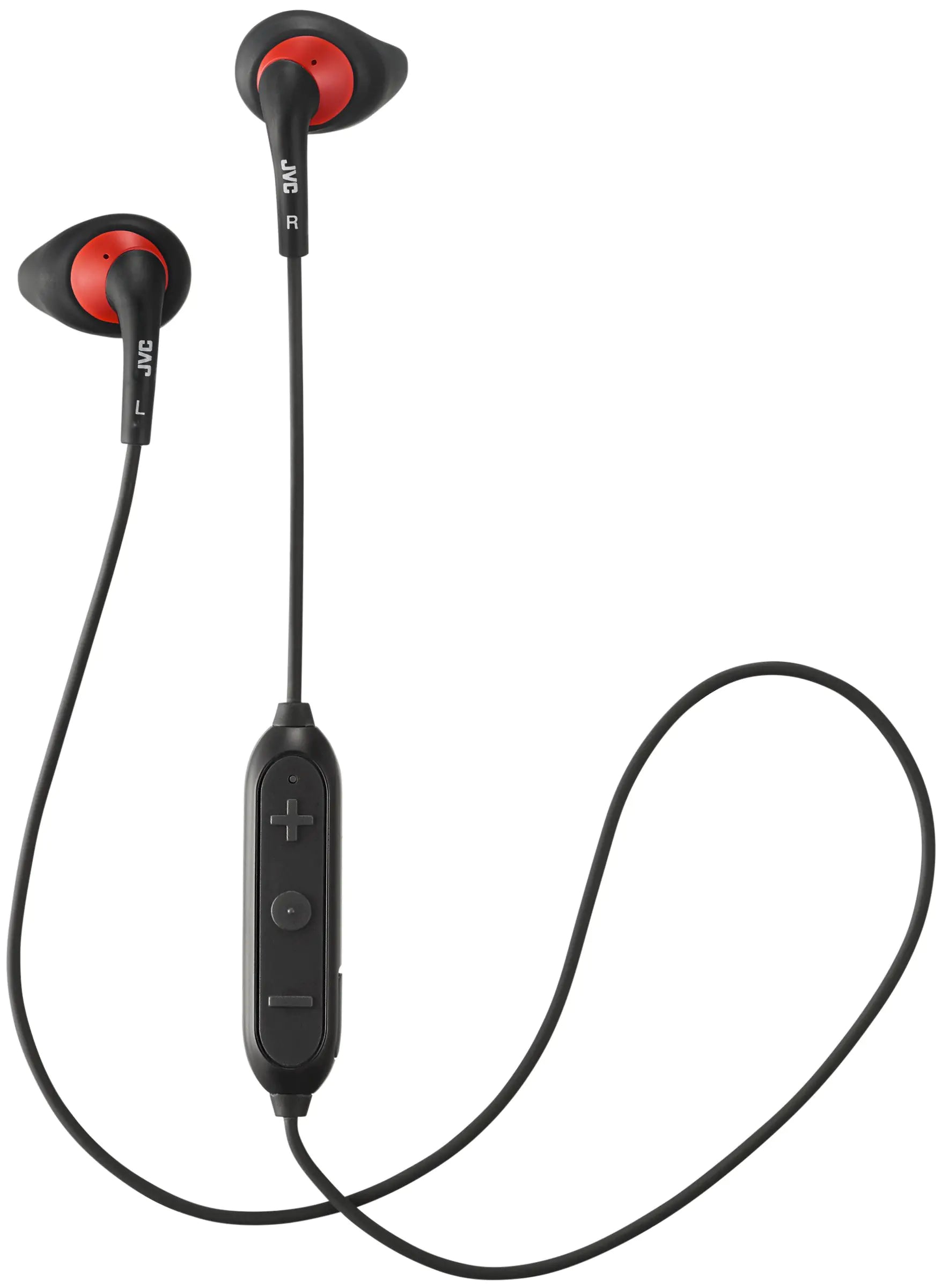 JVC Wireless Sweatproof Gumy Sport Bluetooth Wireless Earbud Nozzle Black (HAEN10BTB) One Size